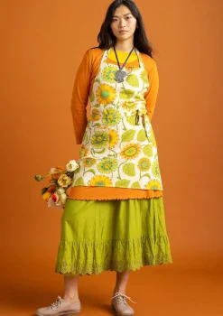 Esiliina ”Sunflower” ekopuuvillaa/pellavaa