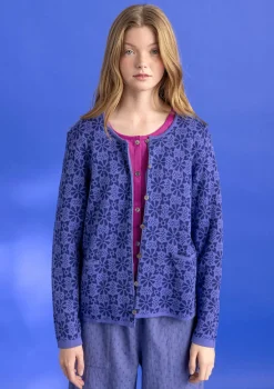 Freja-neuletakki ekologista ja kierrätettyä puuvillaa