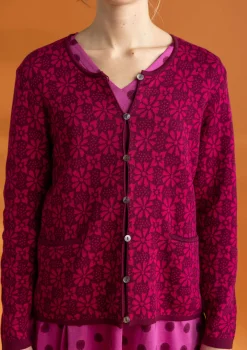 Freja-neuletakki ekologista ja kierrätettyä puuvillaa