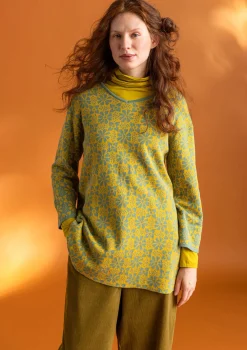 Freja-neuletunika ekopuuvillaa ja kierrätettyä puuvillaa