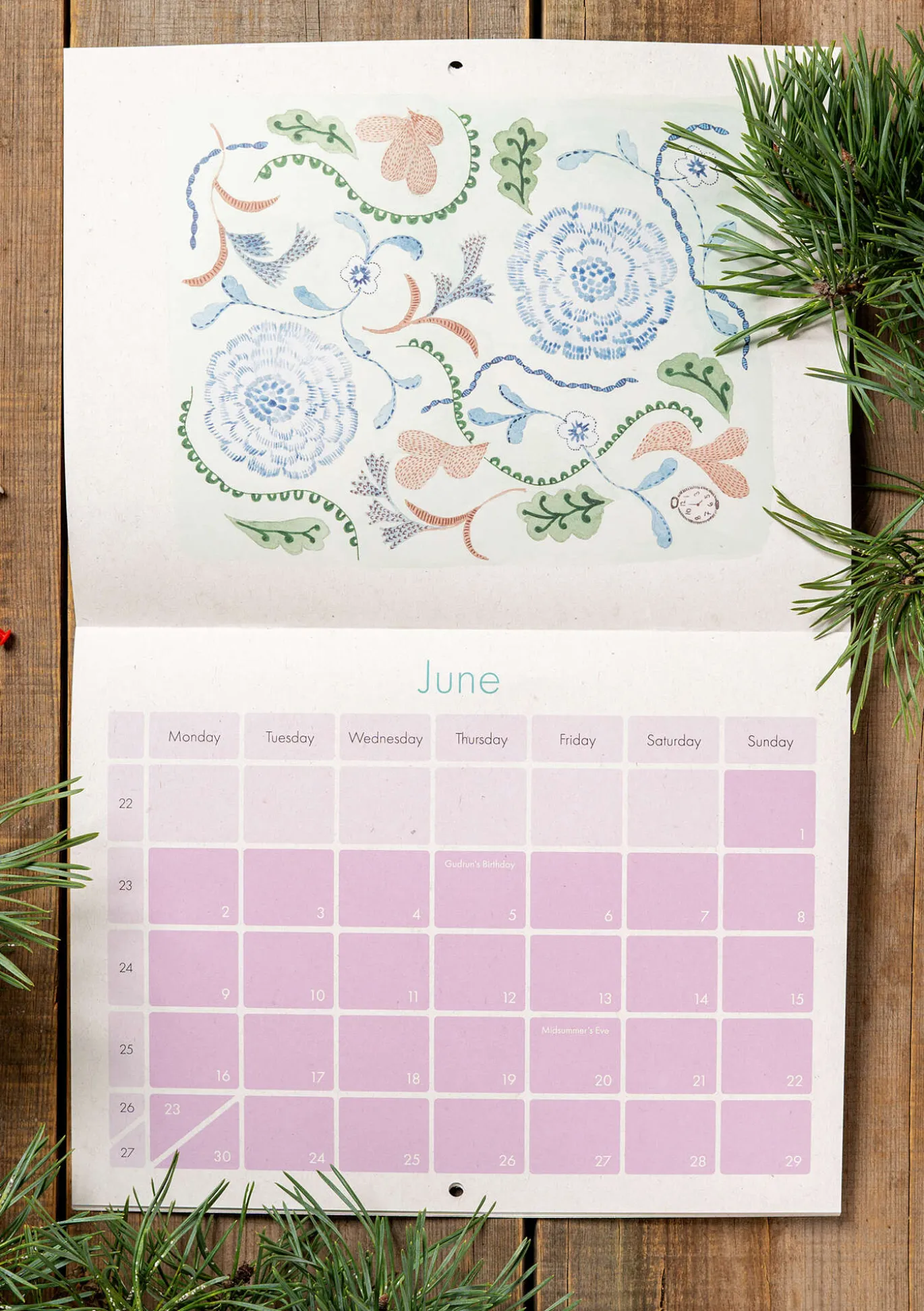 Gudrun Sjödénin vuoden 2025 kalenteri