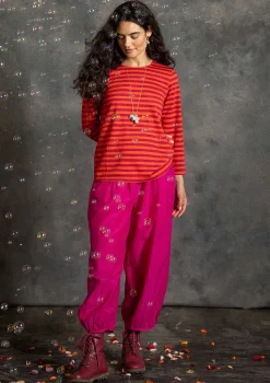 Housut puuvillaa ja silkkiä