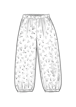 Kangashousut "Mud" ekopuuvillaa