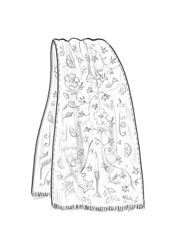 Kangashuivi "Fyrverkeri" villaa