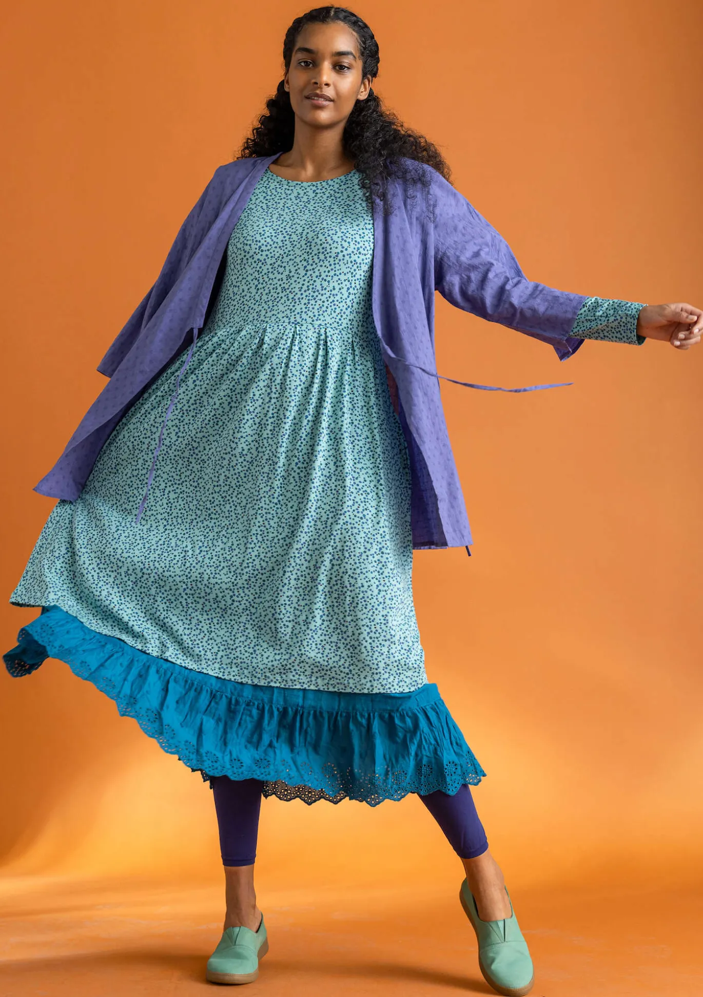 Kangaskimono ekopuuvillaista dobby-kudosta