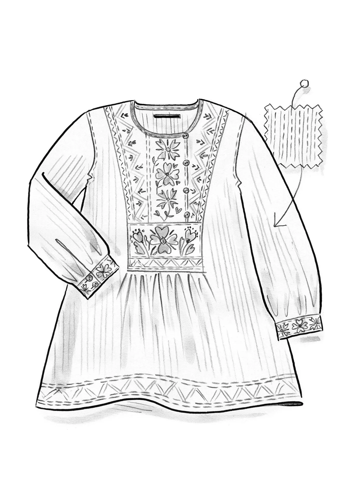 Kangastunika "Wanja" ekopuuvillaa