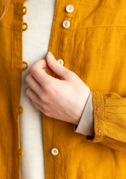 Kankainen taiteilijanpaita ”Asta” pellavaa