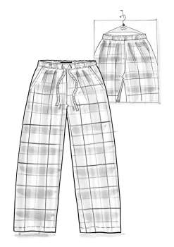 Kankaiset pyjamahousut 