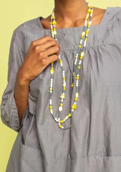 Kaulakoru ”Jane”, kierrätettyjä lasihelmiä