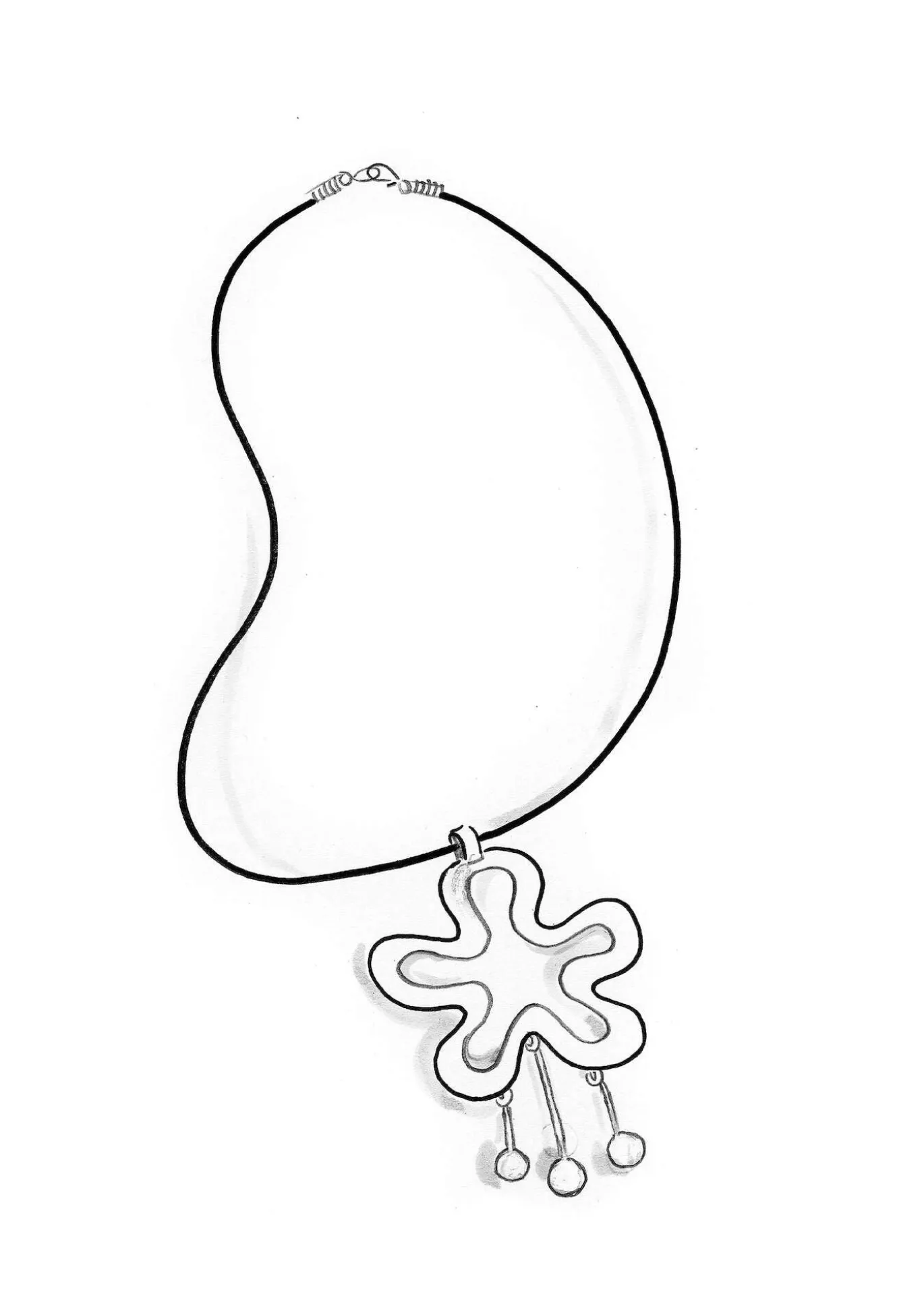 Kaulakoru ”Orchid” hopeaa