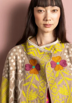 Kietaisuneuletakki "Viktoria" karitsanvillaa ja puuvillaa