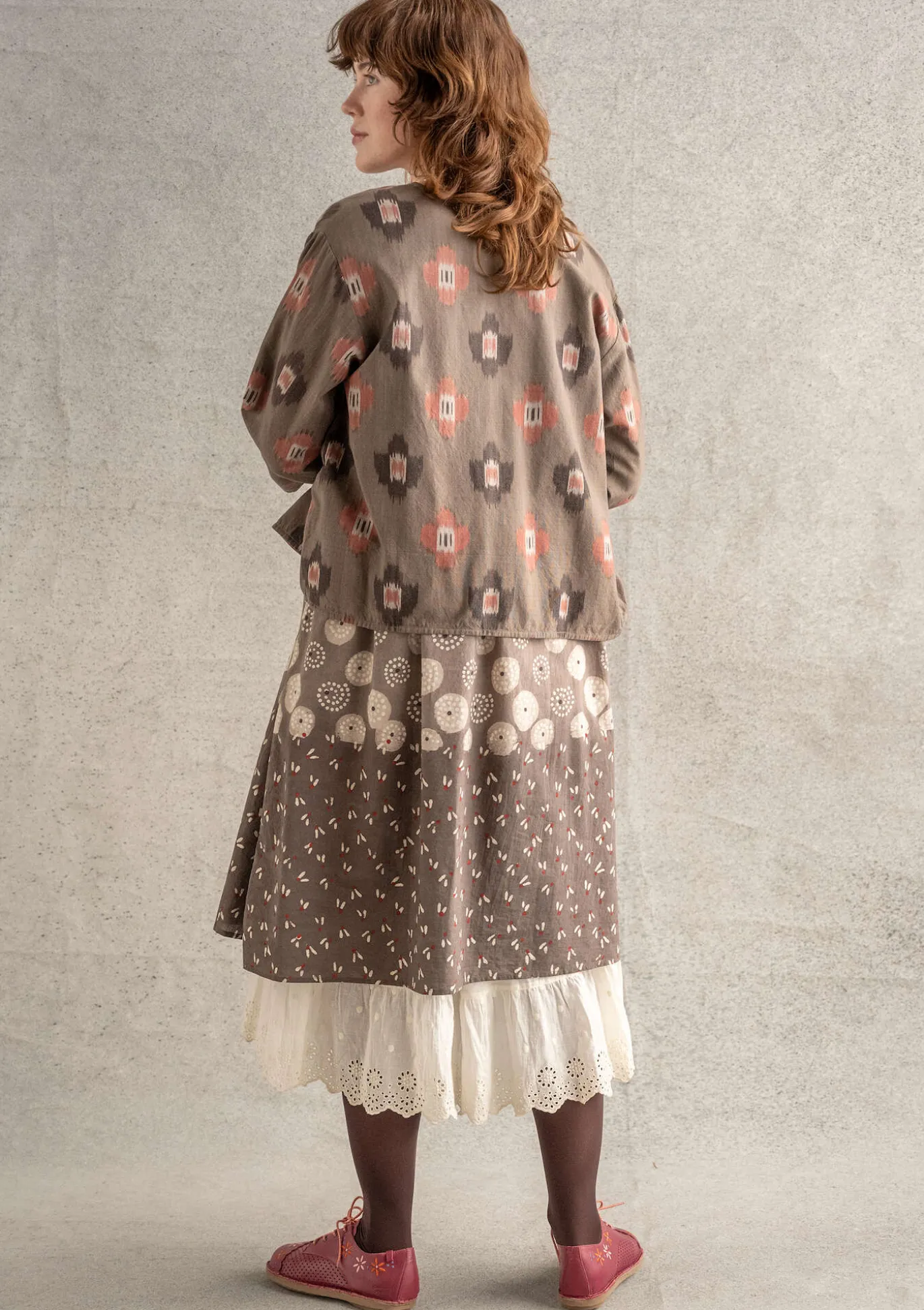 Kudottu sisätakki ”Harda" puuvillaa