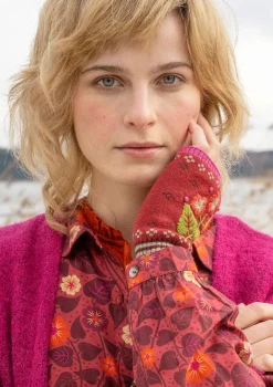 Kynsikkäät ”Borealis” ekologista ja kierrätettyä puuvillaa / villaa.