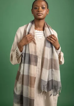 Lankavärjätty huivi ”Cleo” villaa