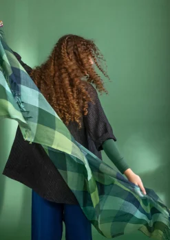 Lankavärjätty huivi ”Cleo” villaa