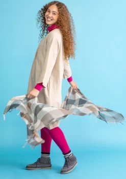 Lankavärjätty huivi ”Cleo” villaa