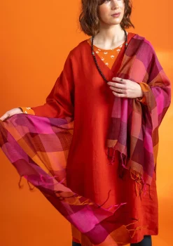 Lankavärjätty huivi ”Cleo” villaa