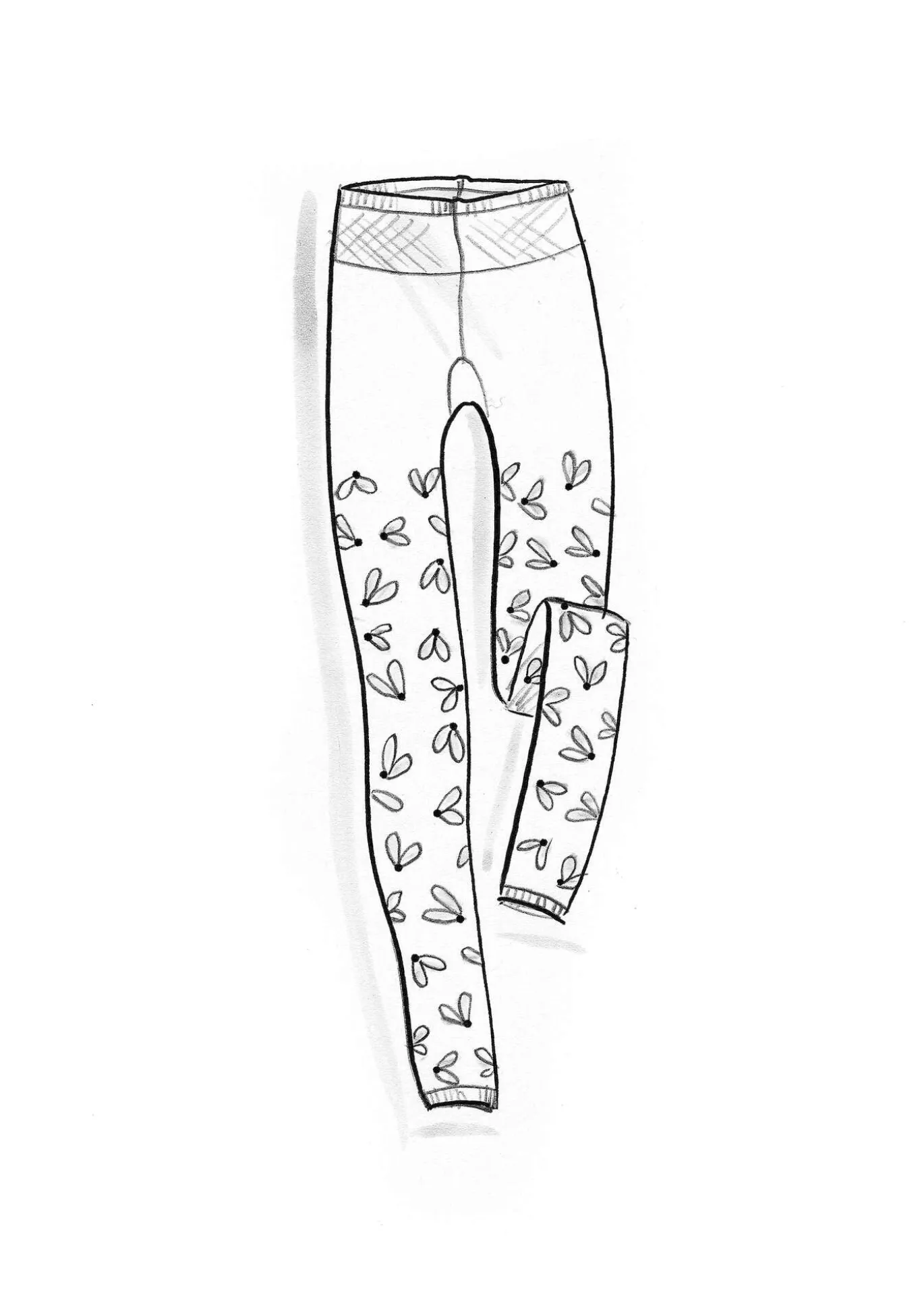 Leggingsit "Fjät" kierrätettyä polyamidia