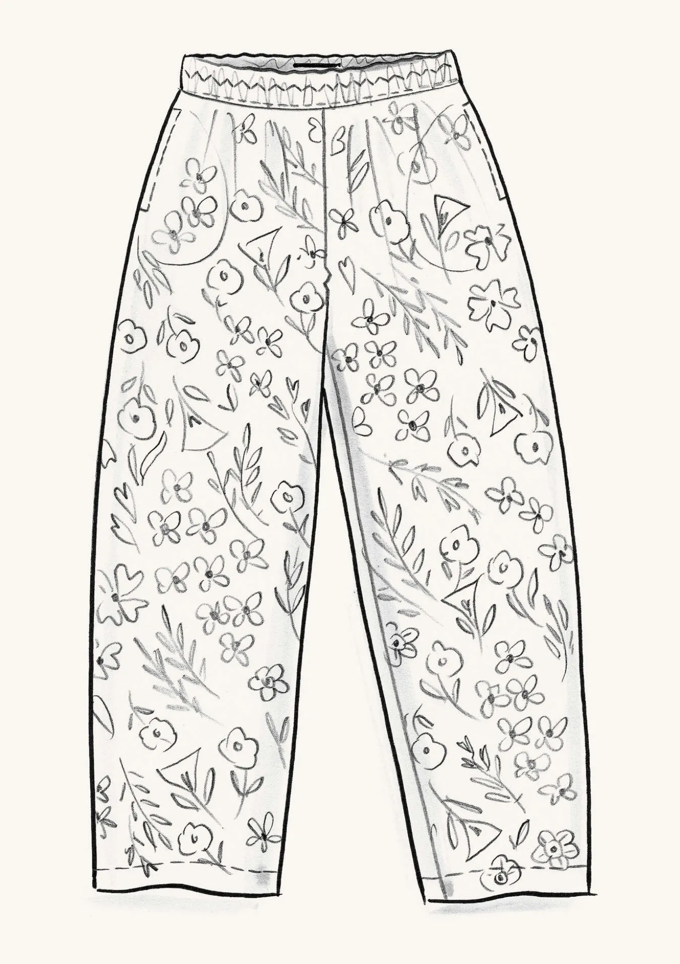 Margit-kangashousut pellavaa ja modaalia