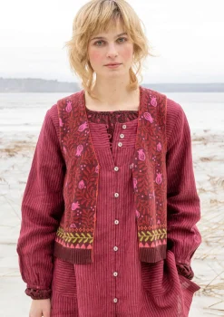 Neuleliivi ”Aurora” ekologista ja kierrätettyä puuvillaa / villaa