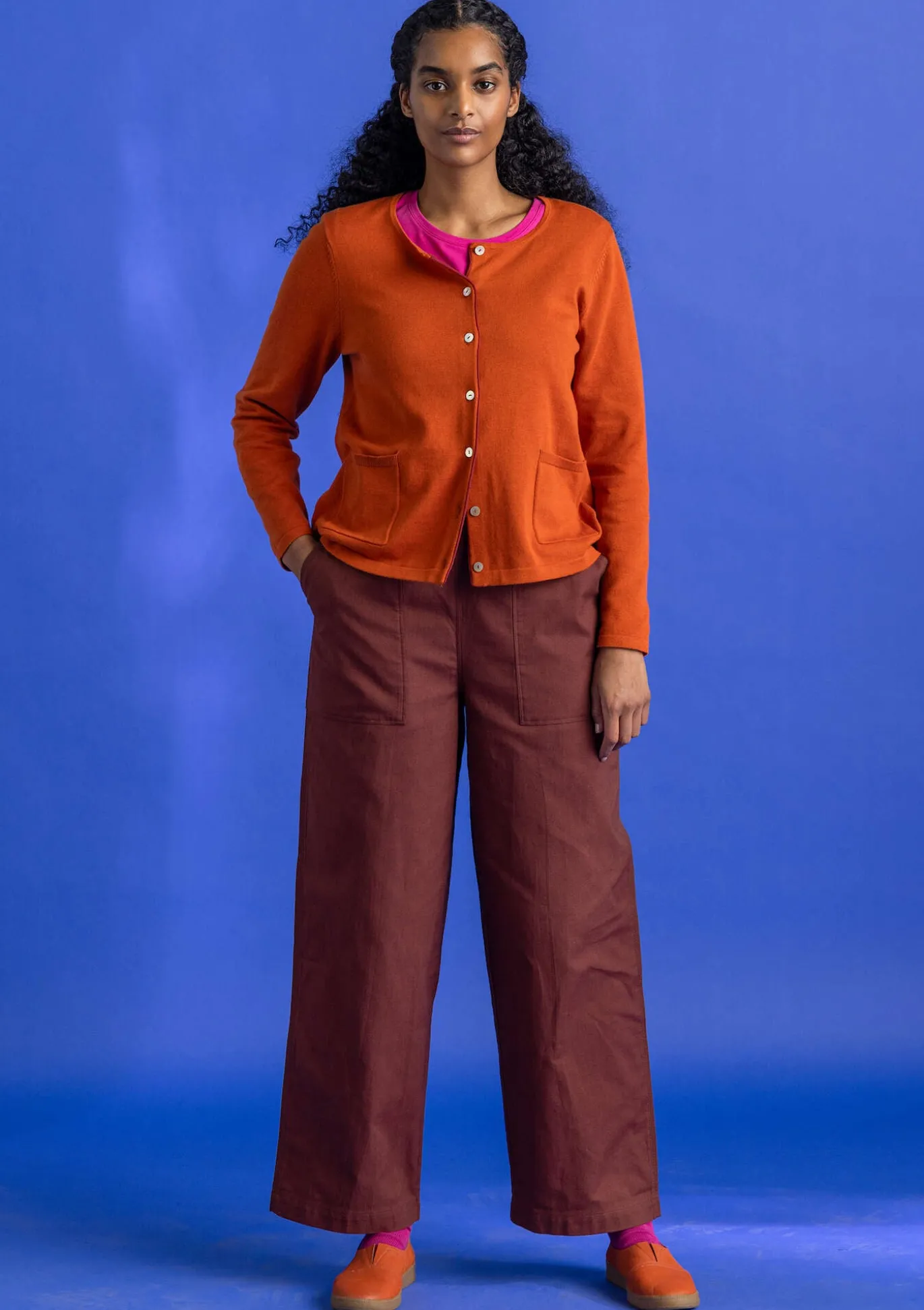 Neuletakki ekologista/kierrätettyä puuvillaa