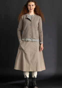 Neuletakki ekologista/kierrätettyä puuvillaa