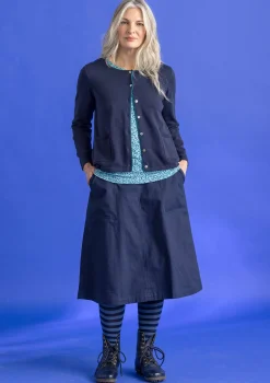 Neuletakki ekologista/kierrätettyä puuvillaa