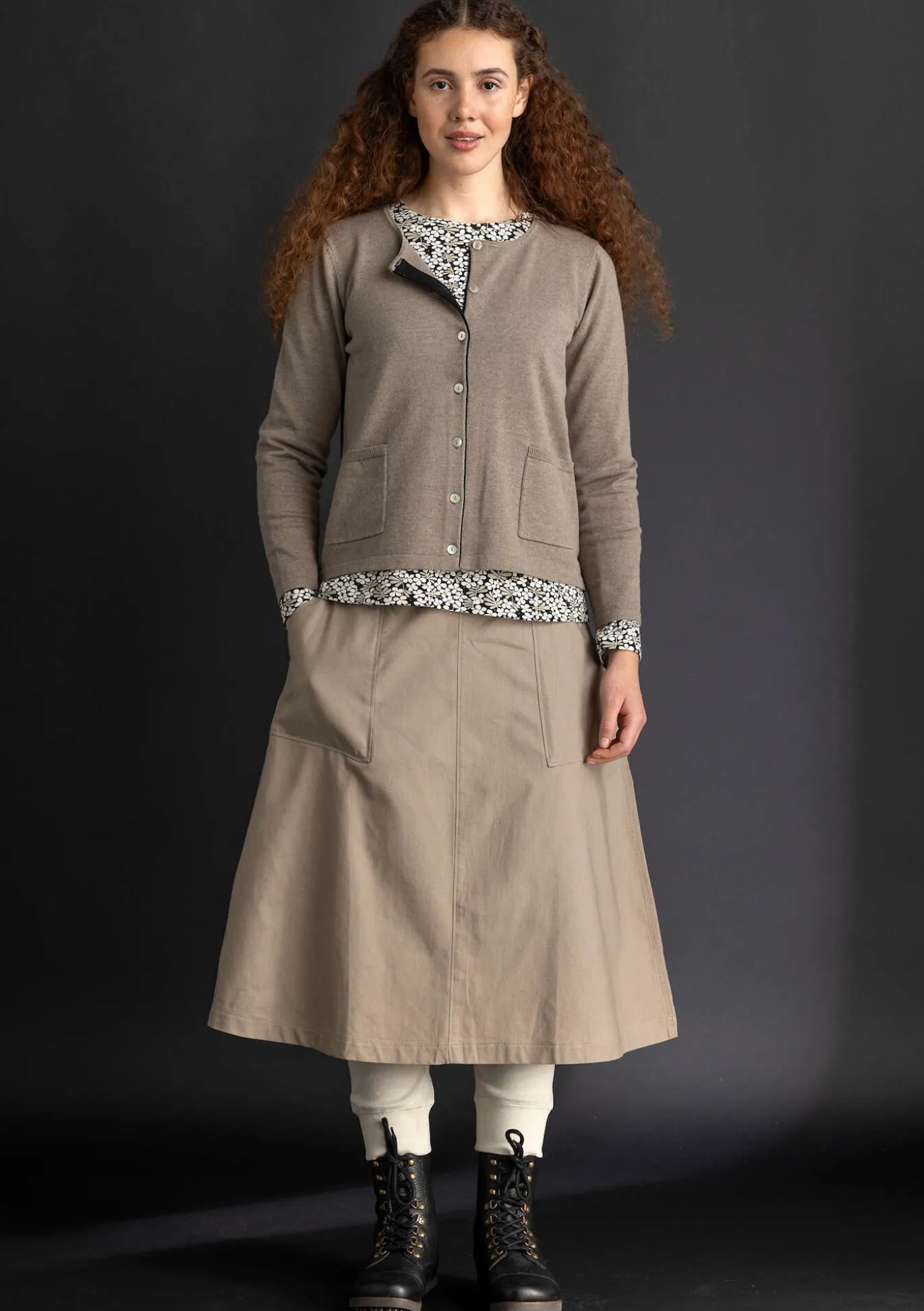 Neuletakki ekologista/kierrätettyä puuvillaa