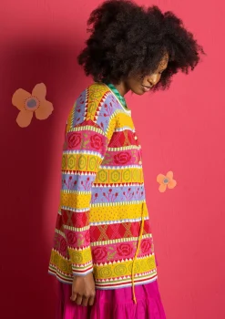 Neuletakki "Klara" ekologista ja kierrätettyä puuvillaa