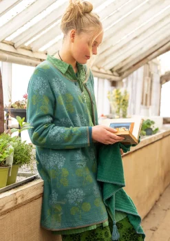 Neuletakki "Mårbacka" ekologista ja kierrätettyä puuvillaa