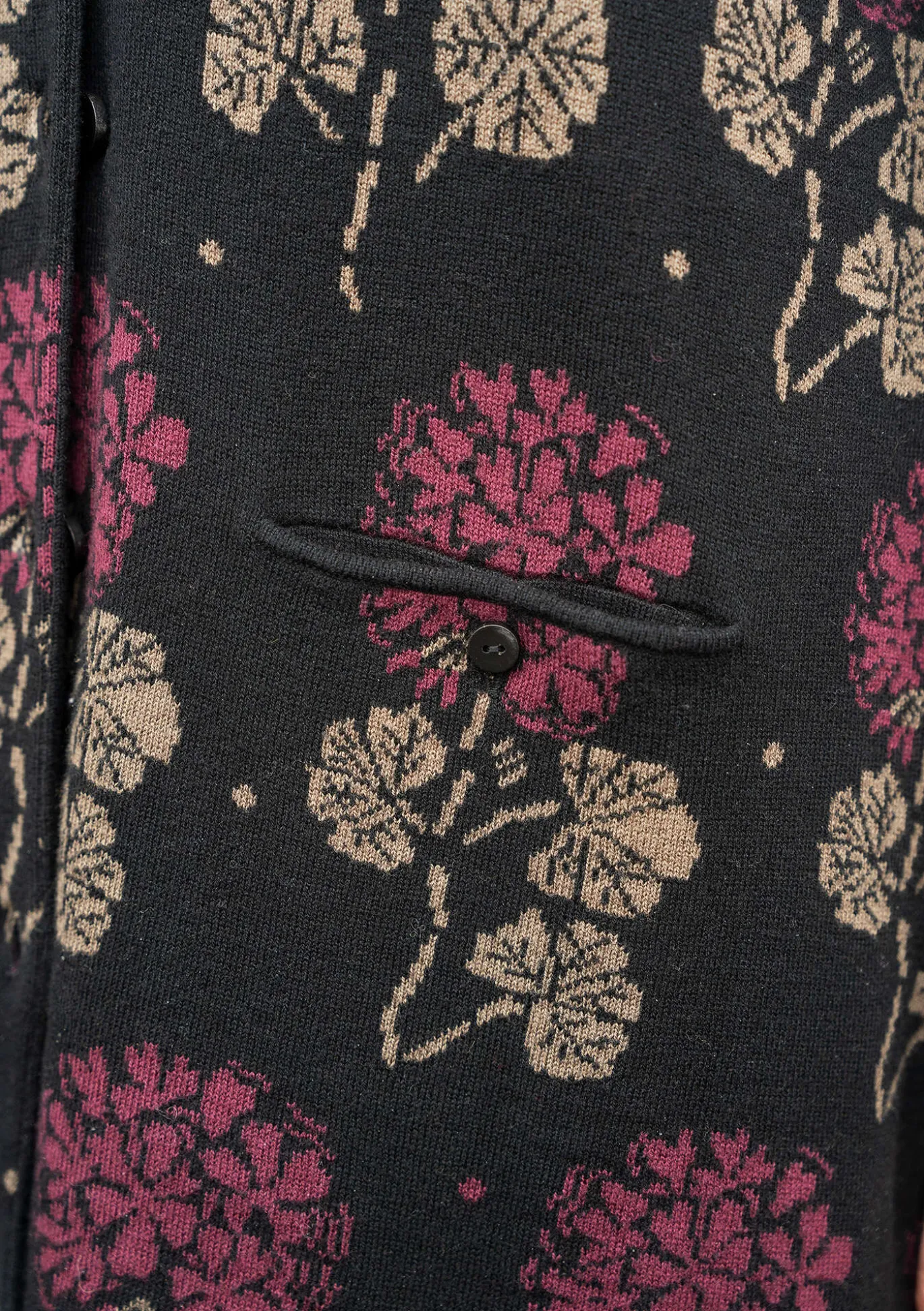 Neuletakki "Mårbacka" ekologista ja kierrätettyä puuvillaa