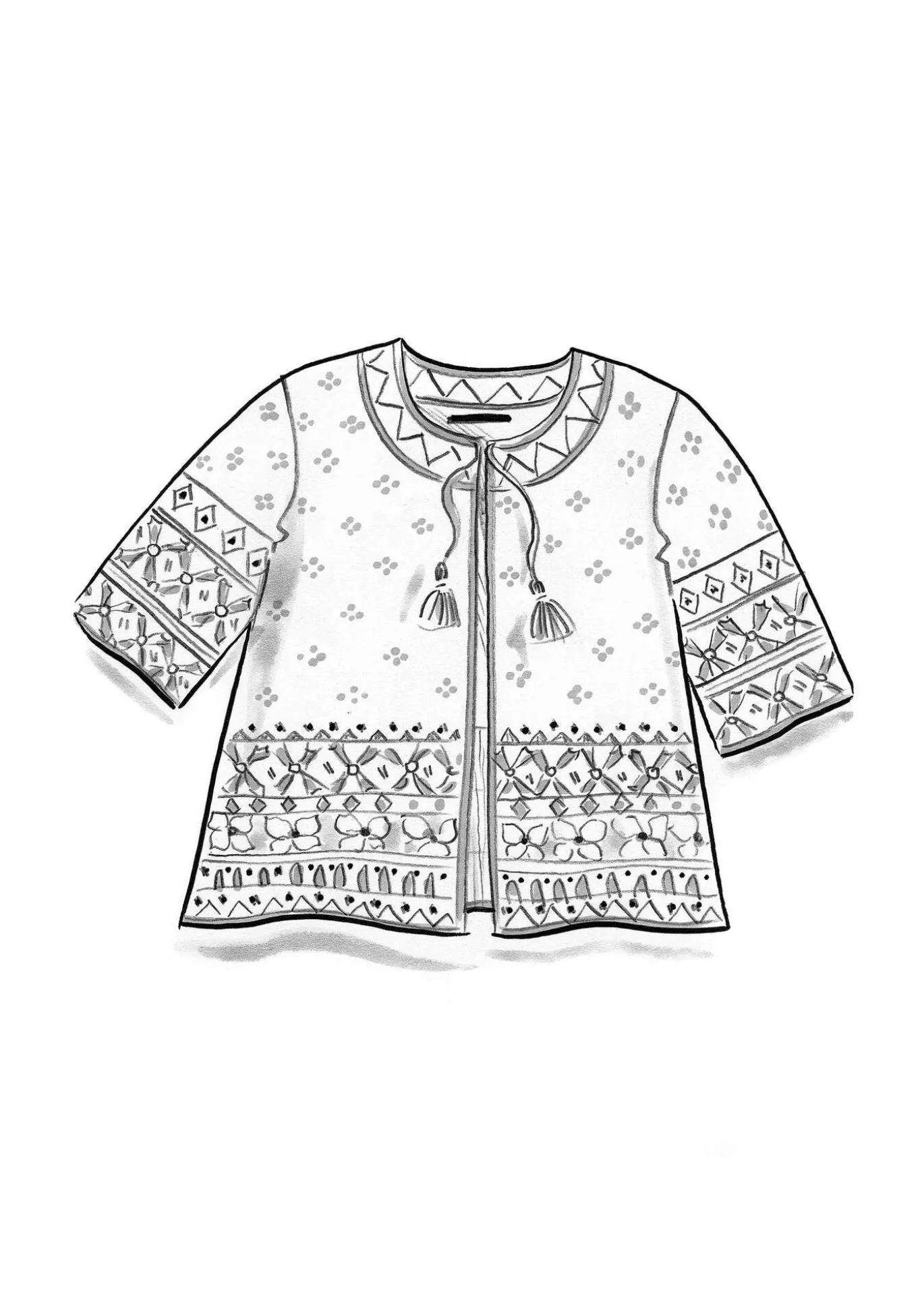 Neuletakki "Noon" villaa ja lyocellia