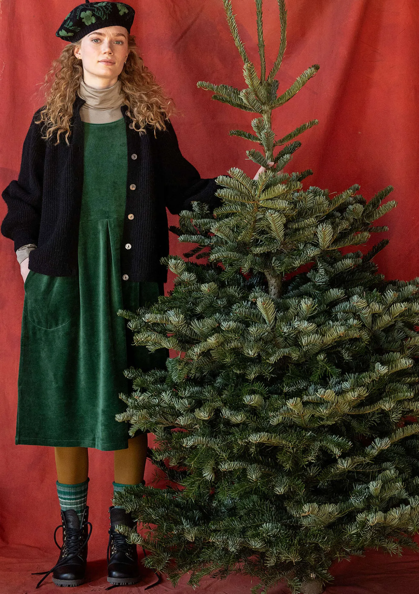 Neuletakki "Vinternatt" alpakkasekoitetta