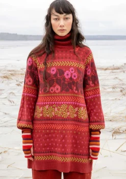 Neuletunika ”Borealis” ekologista ja kierrätettyä puuvillaa / villaa