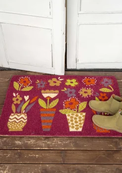 Ovimatto "Flower pots" kookoskuitua