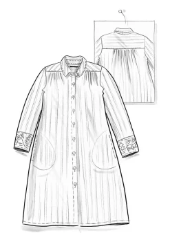 Paitamallinen kangasmekko 