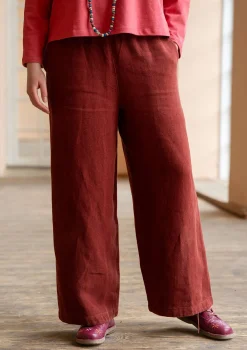 Pellavakankaiset housut