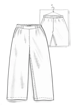 Pellavakankaiset housut ”Asta”