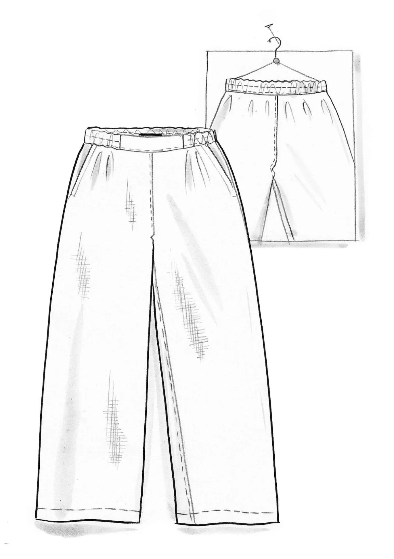 Pellavakankaiset housut ”Asta”