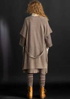 Pitkä neuletakki alpakkasekoitetta