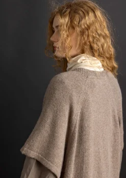 Pitkä neuletakki alpakkasekoitetta