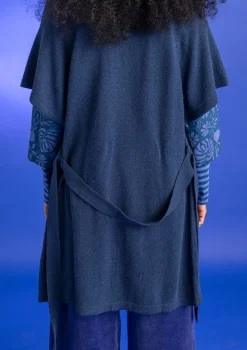 Pitkä neuletakki alpakkasekoitetta