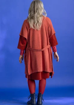 Pitkä neuletakki alpakkasekoitetta