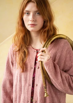 Pitkä neuletakki "Capella" karitsanvillaa