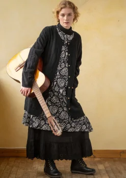 Pitkä neuletakki "Capella" karitsanvillaa