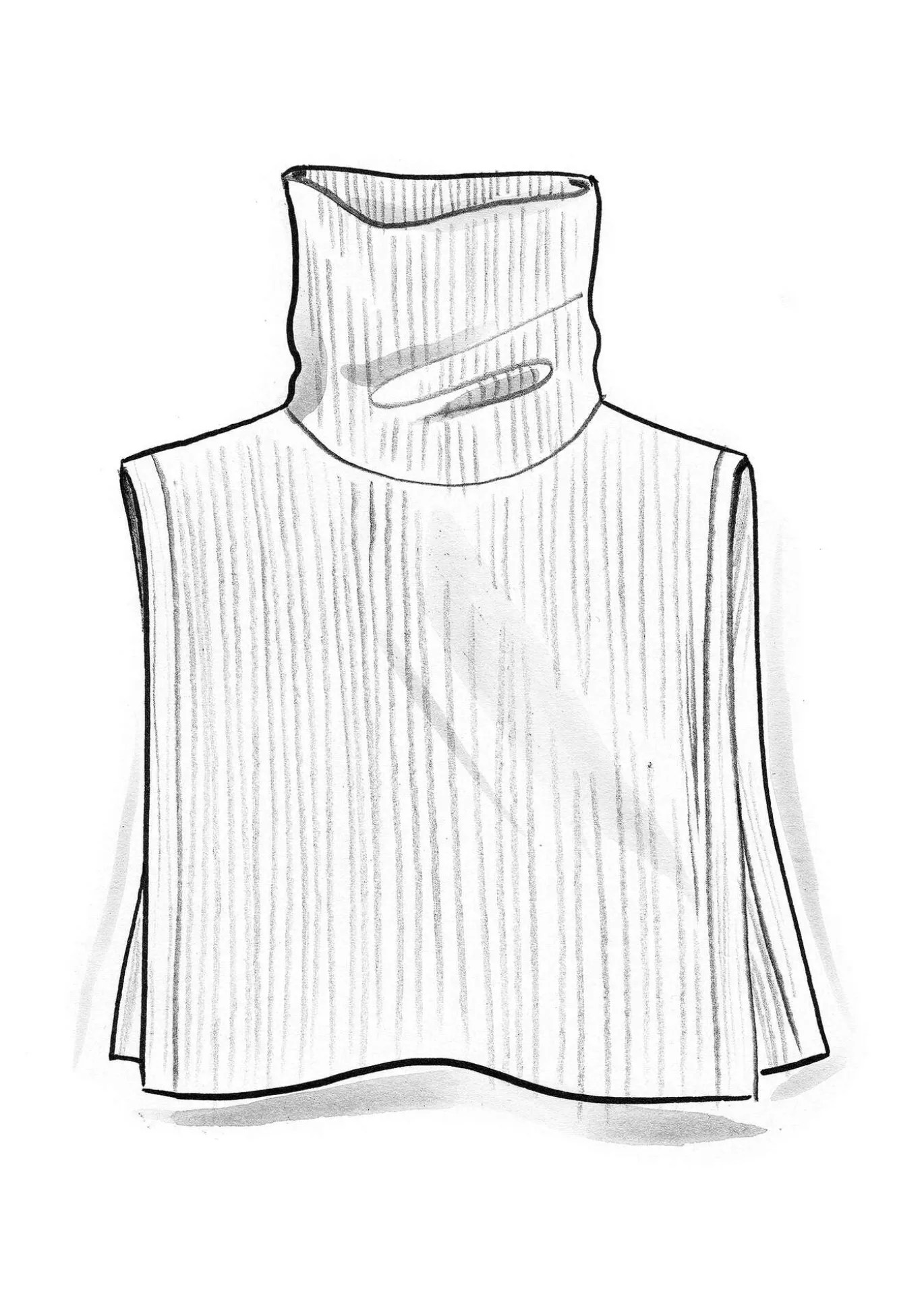 Poolokauluri kierrätettyä villaa