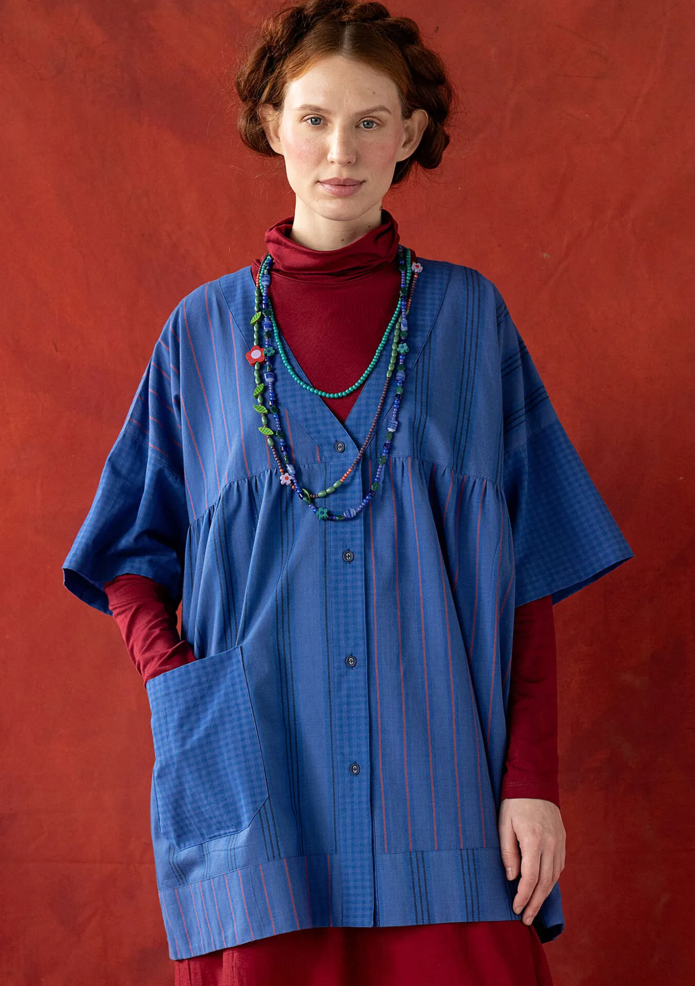 Taiteilijanpaita "Sofia" ekopuuvillaa