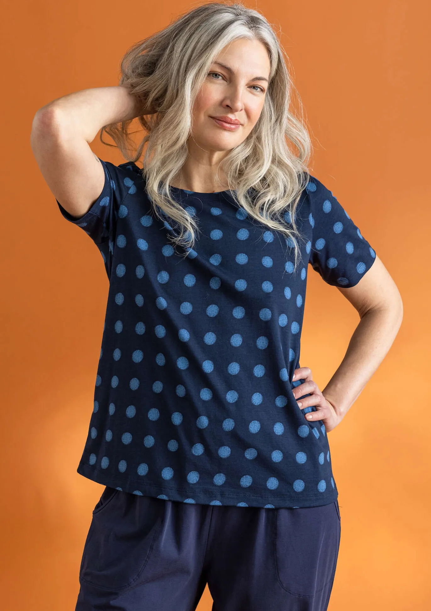 Trikoopusero ”Tyra” ekopuuvillaa/modaalia