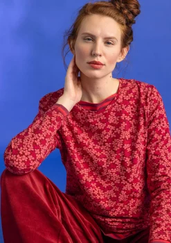 Trikoopusero ”Ylva” ekopuuvillaa/elastaania