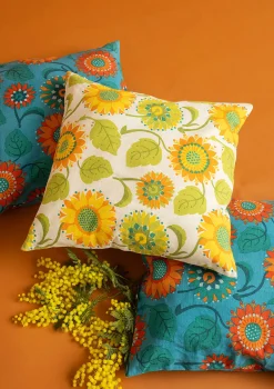 Tyynynpäällinen ”Sunflower” ekopuuvillaa/pellavaa